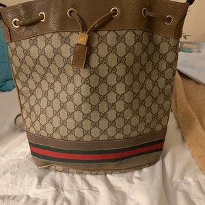 Vintage Gucci Ophidia GG Supreme Large Bucket